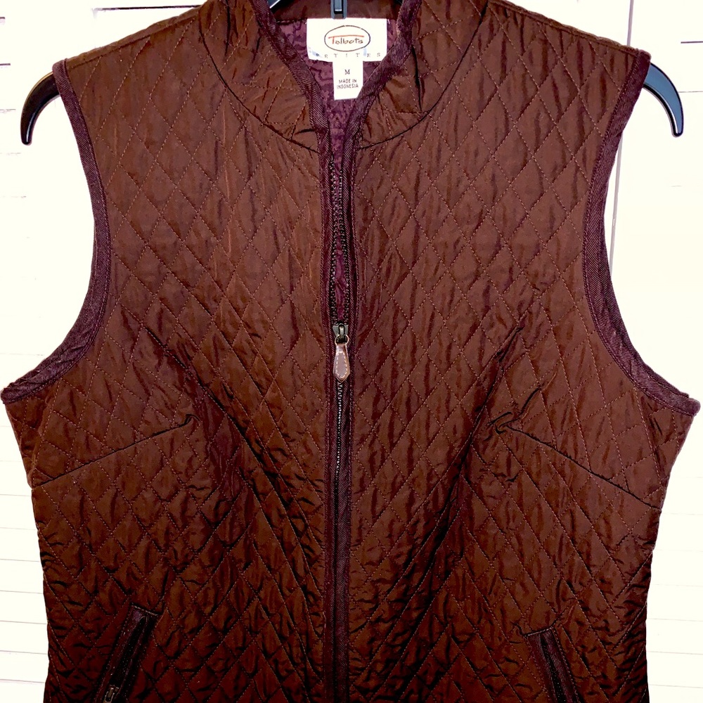Talbots quilted Vest Jacket